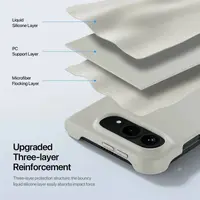 iPhone Duo - Custodia in silicone Dux Ducis PIEL con MagSafe, beige – Bild 9
