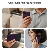 iPhone Duo - Custodia in silicone Dux Ducis PIEL con MagSafe, rosso vinaccia – Bild 6