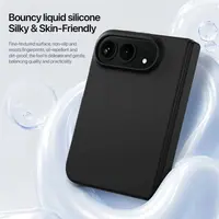 iPhone Duo - Dux Ducis PIEL silicone case with MagSafe, Black – Bild 5