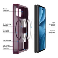 iPhone Duo - Dux Ducis Yind Series with MagSafe in Dark Cherry – Bild 5