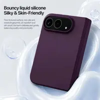 iPhone Duo - Étui en silicone Dux Ducis PIEL avec MagSafe, rouge bordeaux – Bild 5