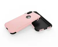 iPhone X/XS - Custodia antiurto Loopee, oro rosa – Bild 2