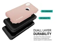iPhone X/XS - Custodia antiurto Loopee, oro rosa – Bild 1
