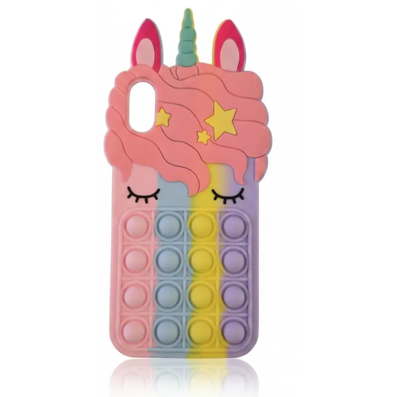 iPhone X/XS – custodia Pop-it Unicorno