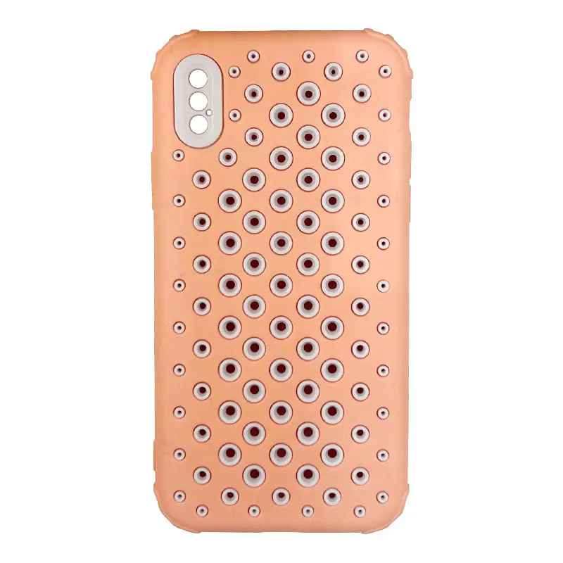 iPhone X/XS - Custodia traforata rosa