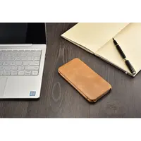 iPhone X / XS - iCarer Curved Edge Vintage Echtleder Folio RIX04-GG, Khaki – Bild 5