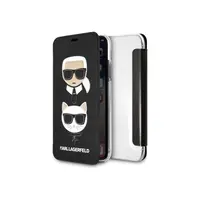 iPhone X / XS - Karl Lagerfeld Karl and Choupette Book KLFLBKPXKICKC, schwarz – Bild 4