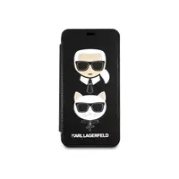 iPhone X / XS - Karl Lagerfeld Karl and Choupette Book KLFLBKPXKICKC, schwarz – Bild 5