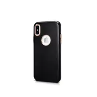 iPhone X/XS - Luxury Echtleder Xoomz XYPIX003-BK, schwarz – Bild 2