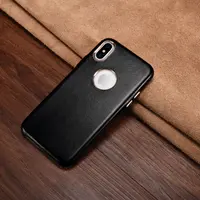 iPhone X/XS - Luxury Echtleder Xoomz XYPIX003-BK, schwarz – Bild 6