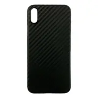 iPhone X/XS - Robusta custodia in TPU con effetto carbonio, nera – Bild 1