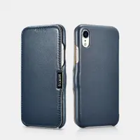 iPhone Xr - Custodia flip serie lusso iCarer blu – Bild 1
