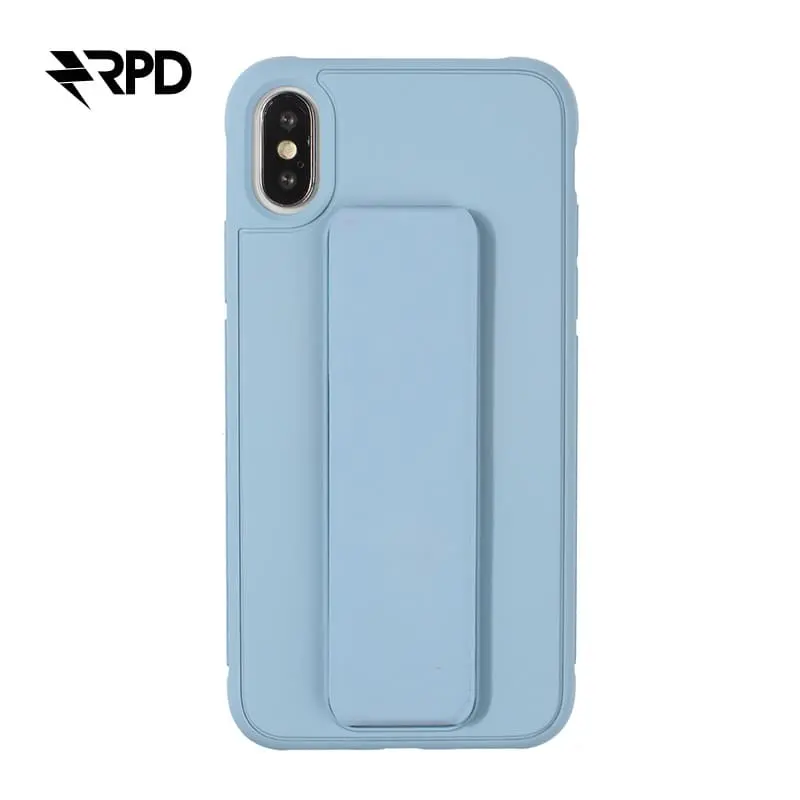 iPhone XR - Étui porte-main bleu clair