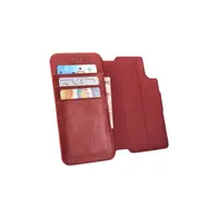 iPhone XR iCarer Custodia a portafoglio staccabile in pelle PU rosso – Bild 4