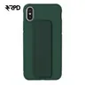 iPhone Xs Max - Custodia con supporto per la mano verde