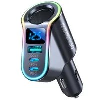 Joyroom - 150W 4-in-1 Auto Ladegerät, Schwarz, Schnellladung für Smartphones und Tablets (JR-CL21) – Bild 4