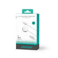 Joyroom 2-in-1 Watch Magnetic Charging Cable (S-IW012), Type-C to Watch Charger + Lightning, 30W, 1.5m, Weiss – Bild 8