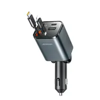 Joyroom - 65W 4-in.1 Retractable Car Charger, Dunkelgrau (CCL05) – Bild 1