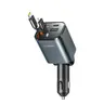 Joyroom - 65W 4-in.1 Retractable Car Charger, Dunkelgrau (CCL05)