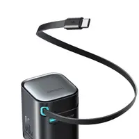 Joyroom - 65W GaN charger with retractable cable, black (EU) (JR-TCL02) – Bild 2