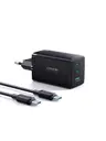 Joyroom - 65W GaN Ultra 2C1A fast charger + 100W USB-C to USB-C cable (1.2m), black (EU) (TCG01)