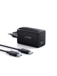 Joyroom - 65W GaN Ultra 2C1A Schnellladegerät + 100W USB-C zu USB-C Kabel (1,2m), Schwarz (EU) (TCG01) – Bild 1