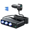 Joyroom - Autoladegerät, 210W Zigarettenanzünderadapter mit 3 Steckdosen und 6 USB-Ports (PD+QC3.0+USB*4), schwarz (JR-CL06)