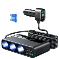 Joyroom - Caricabatterie da auto, adattatore per accendisigari da 210W con 3 prese e 6 porte USB (PD+QC3.0+USB*4), nero (JR-CL06) – Bild 1