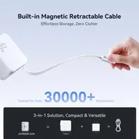 Joyroom - Caricabatterie GaN da 67W con cavo retrattile, bianco (UE) (JR-TCL06) – Bild 4