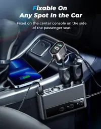 Joyroom - Chargeur de voiture, adaptateur allume-cigare 210W avec 3 prises et 6 ports USB (PD+QC3.0+USB*4), noir (JR-CL06) – Bild 3