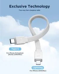 Joyroom JR-PBM01 - 20W Magnetic Wireless Powerbank with integrated cable & kickstand, 10.000mAh, white – Bild 4