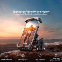 Joyroom - Stosseste Fahrrad-Handyhalterung, Schwarz (JR-ZS428) – Bild 9