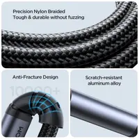 Joyroom - SY-A06 Audio transfer series AUX cable (Lightning to 3.5mm, 1.2m), black – Bild 5