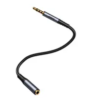Joyroom - SY-A09 Audio transfer series AUX extension cable (3.5mm male to 3.5mm female, 1.2m), black – Bild 1