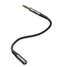 Joyroom - SY-A09 Audio transfer series AUX extension cable (3.5mm male to 3.5mm female, 1.2m), black