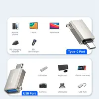 Joyroom - USB-C auf USB-A Adapter - Grau – Bild 6
