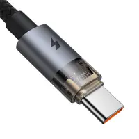 McDodo - 3-in-1-Kabel, transparent, USB-A auf C + Lightning + Micro-USB, 1,2 m, schwarz – Bild 8