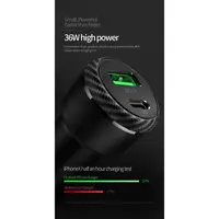 Mcdodo 38W Auto Ladeadapter mit USB-C PD & USB-A QC, Dual-Port, schwarz – Bild 2