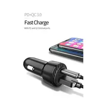 Mcdodo 38W Auto Ladeadapter mit USB-C PD & USB-A QC, Dual-Port, schwarz – Bild 8