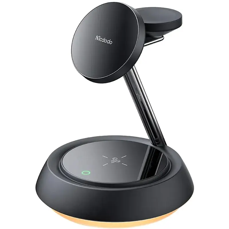 McDodo - 3in1 15W Magnetic Wireless Charging Station, Schwarz