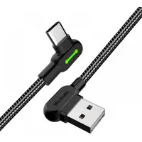 McDodo - 90° USB-A to USB-C Charging Cable, 3m, Schwarz – Bild 2