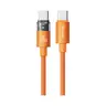 McDodo - Cab Luma, 100W USB-C vers USB-C câble 1.2m avec indicateur LED, orange