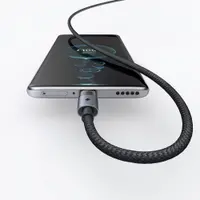 McDodo - Câble 3 en 1, transparent, USB-A vers C + Lightning + Micro-USB, 1,2 m, noir – Bild 3