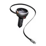 McDodo - Caricabatterie da auto FreeGo 80W con cavo retrattile, nero