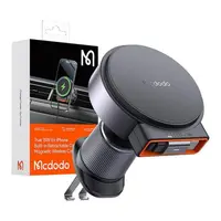 Mcdodo - Caricabatterie da auto Qi, con cavo USB-C monouso, 15 W, nero – Bild 5