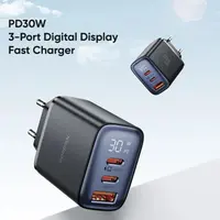 McDodo - Caricabatterie rapido con display digitale, 30W, 2x USB-C e 1x USB-A, nero – Bild 2