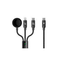 McDodo - Caricabatterie wireless L + C + per Apple Watch, 100W. Nero – Bild 1