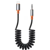 McDodo - Cavo a spirale da Lightning a AUX maschio da 3,5 mm, 60W. 1,8 m, nero – Bild 2