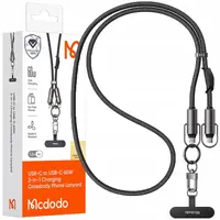 McDodo - Cordino per telefono da USB-C a USB-C, 60W, 2-in-1, 1,2 m, nero – Bild 1