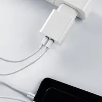 Mcdodo - Dual USB Output Travel Charger Set (2x USB-A + USB-A to USB-C Cable), Weiss – Bild 6